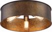 Picture of NUVO Lighting 60/5893 Kettle - 3 Light Flush Fixture with 60w Vintage Lamps Included; Weathered Brass Finish