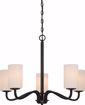 Picture of NUVO Lighting 60/5905 Willow - 5 Light Hanging Fixture with White Glass