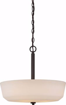 Picture of NUVO Lighting 60/5907 Willow - 4 Light Pendant with White Glass