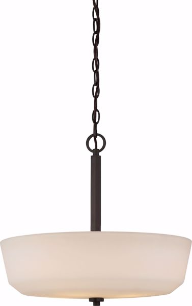 Picture of NUVO Lighting 60/5907 Willow - 4 Light Pendant with White Glass