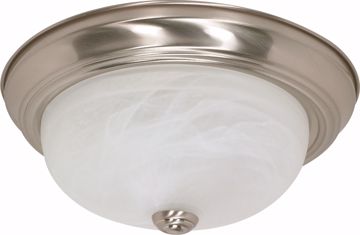 Picture of NUVO Lighting 60/6001 2 Light - 13" - Flush Mount - Alabaster Glass; Color retail packaging