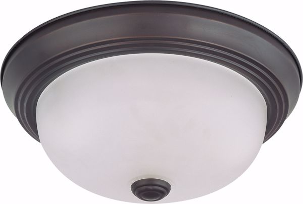 Picture of NUVO Lighting 60/6010 2 Light 11" Flush Mount with Frosted White Glass; Color retail packaging