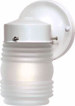 Picture of NUVO Lighting 60/6109 1 Light - 6" - Porch; Wall - Mason Jar with Frosted Glass; Color retail packaging