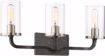 Picture of NUVO Lighting 60/6123 Sherwood - 3 Light Vanity - 24" - Iron Black with Brushed Nickel Accents