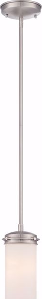 Picture of NUVO Lighting 60/615 Polaris - 1 Light Mini Pendant- with White Opal Glass
