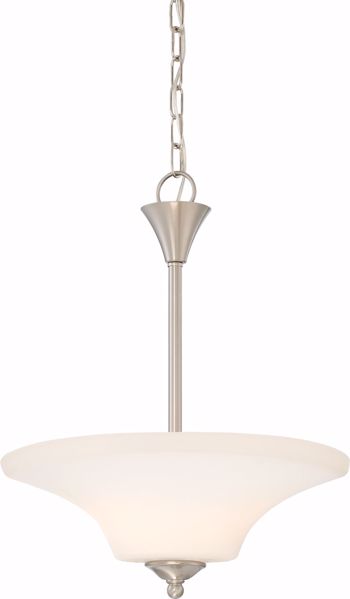 Picture of NUVO Lighting 60/6207 Fawn 2 Light Pendant Fixture - Brushed Nickel Finish