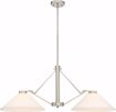 Picture of NUVO Lighting 60/6248 Nome 2 Light Island Pendant Fixture - Brushed Nickel Finish