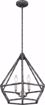 Picture of NUVO Lighting 60/6262 Orin 3 Light Pendant Fixture - Iron Black with Brushed Nickel Accents Finish