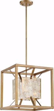 Picture of NUVO Lighting 60/6271 Stanza - 1 Light Med Pendant Fixture - Antique Gold Finish