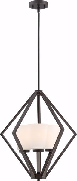 Picture of NUVO Lighting 60/6345 Nome 3 Light Pendant Fixture - Mahogany Bronze Finish