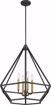 Picture of NUVO Lighting 60/6361 Orin 4 Light Pendant Fixture - Aged Bronze With Brass Accents Finish