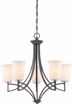 Picture of NUVO Lighting 60/6375 Chester - 5 Light Chandelier Fixture - Iron Black Finish