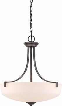 Picture of NUVO Lighting 60/6378 Chester - 3 Light Pendant Fixture - Iron Black Finish