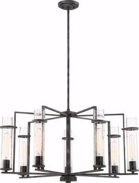 Picture of NUVO Lighting 60/6387 Donzi - 7 Light Chandelier Fixture - Iron Black Finish