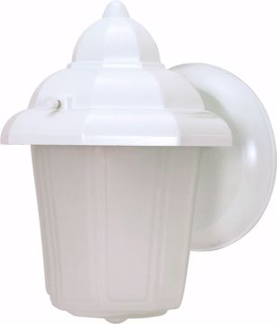 Picture of NUVO Lighting 60/639 1 Light - 9" - Wall Lantern - Hood Lantern with Satin Frosted Glass