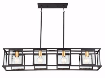 Picture of NUVO Lighting 60/6417 Payne - 4 Light Island Pendant With Clear Beveled Glass