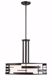 Picture of NUVO Lighting 60/6435 Lansing - 3 Light Pendant With White Fabric Shade & Opal Diffuser