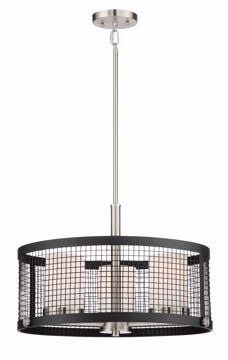 Picture of NUVO Lighting 60/6453 Pratt - 3 Light Pendant With White Glass