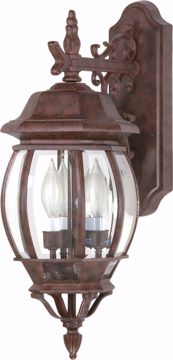 Picture of NUVO Lighting 60/892 Central Park - 3 Light - 22" - Wall Lantern - with Clear Beveled Glass