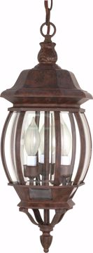Picture of NUVO Lighting 60/895 Central Park - 3 Light - 20" - Hanging Lantern - with Clear Beveled Glass