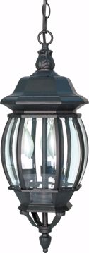 Picture of NUVO Lighting 60/896 Central Park - 3 Light - 20" - Hanging Lantern - with Clear Beveled Glass
