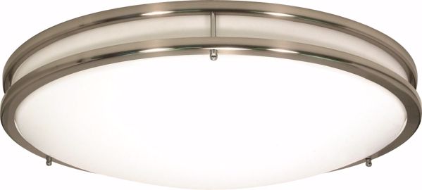 Picture of NUVO Lighting 60/902 Glamour - 3 Light CFL - 24" - Flush Mount - (3) 18w GU24 / Lamps Included