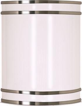 Picture of NUVO Lighting 60/907 Glamour - 1 Light CFL - 9" - Wall Fixture - Fluorescent - (1) 18w GU24 Lamp Included