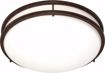 Picture of NUVO Lighting 60/909 Glamour - 3 Light CFL - 17" - Flush Mount - (3) 18w GU24 / Lamps Included