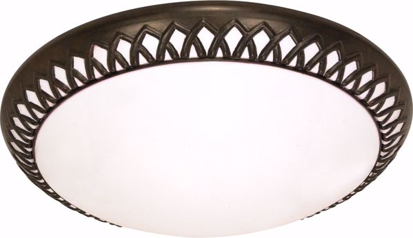 Picture of NUVO Lighting 60/926 Rustica - 3 Light CFL - 27" - Flush Mount - (3) 18w GU24 / Lamps Included