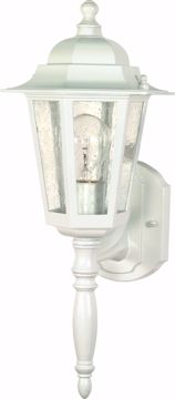 Picture of NUVO Lighting 60/985 Cornerstone - 1 Light - 18" - Wall Lantern - with Clear Seed Glass