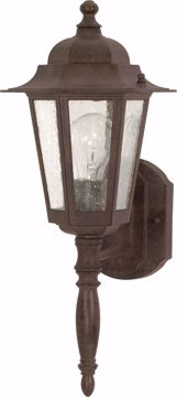 Picture of NUVO Lighting 60/986 Cornerstone - 1 Light - 18" - Wall Lantern - with Clear Seed Glass