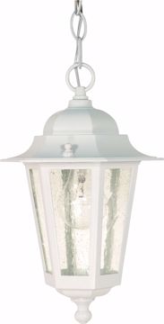 Picture of NUVO Lighting 60/991 Cornerstone - 1 Light - 13" - Hanging Lantern - with Clear Seed Glass