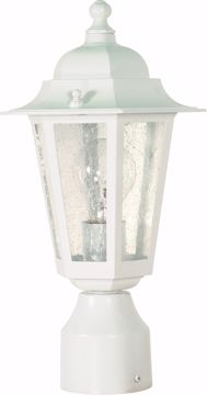 Picture of NUVO Lighting 60/994 Cornerstone - 1 Light - 14" - Post Lantern - with Clear Seed Glass