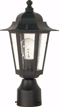 Picture of NUVO Lighting 60/996 Cornerstone - 1 Light - 14" - Post Lantern - with Clear Seed Glass