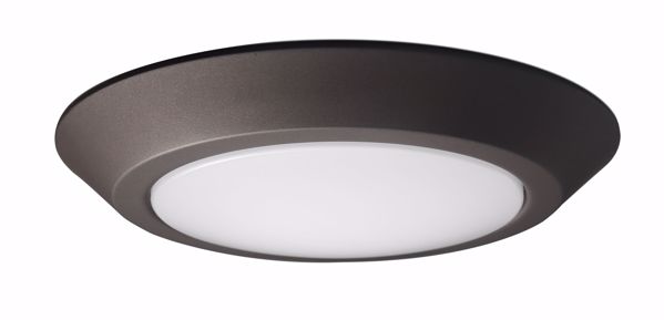 Picture of NUVO Lighting 62/1163 7" LED Flush Mount Fixture; Disk Light; Mahogany Bronze Finish; 3000K