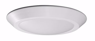 Picture of NUVO Lighting 62/1264 7" LED Flush Mount Fixture; Disc Light; White Finish; 4000K