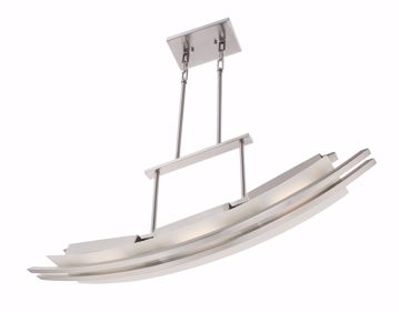 Picture of NUVO Lighting 62/133 Trax - 3 Module Island Pendant with Frosted Glass