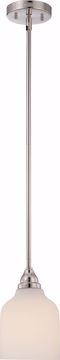 Picture of NUVO Lighting 62/382 Kirk - 1 Light Mini Pendant with Etched Opal Glass - LED Omni Included