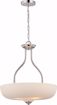 Picture of NUVO Lighting 62/385 Kirk - 3 Light Pendant with Etched Opal Glass - LED Omni Included