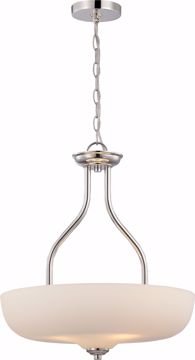 Picture of NUVO Lighting 62/385 Kirk - 3 Light Pendant with Etched Opal Glass - LED Omni Included