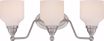 Picture of NUVO Lighting 62/388 Kirk - 3 Light Vanity Fixture with Satin White Glass - LED Omni Included
