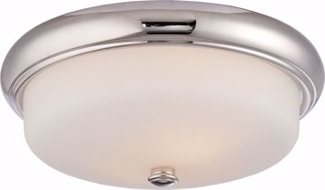 Picture of NUVO Lighting 62/403 Dylan - 2 Light Flush Fixture with Etched Opal Glass - LED Omni Included