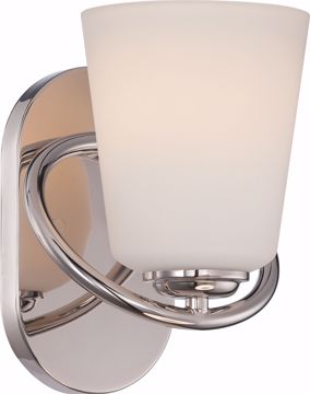 Picture of NUVO Lighting 62/406 Dylan - 1 Light Vanity Fixture with Satin White Glass - LED Omni Included