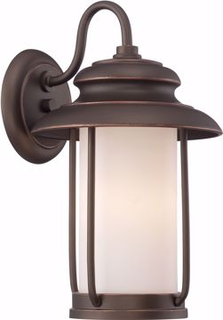 Picture of NUVO Lighting 62/631 Bethany - LED Outdoor Small Wall with Satin White Glass