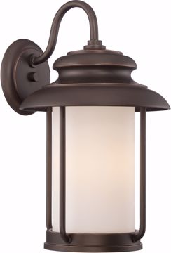 Picture of NUVO Lighting 62/632 Bethany - LED Outdoor Large Wall with Satin White Glass