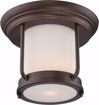 Picture of NUVO Lighting 62/633 Bethany - LED Outdoor Flush Fixture with Satin White Glass