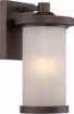 Picture of NUVO Lighting 62/641 Diego - LED Outdoor Small Wall with Satin Amber Glass