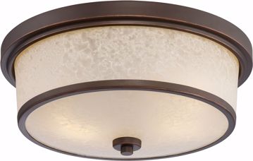 Picture of NUVO Lighting 62/643 Diego - LED Outdoor Flush Fixture with Satin Amber Glass