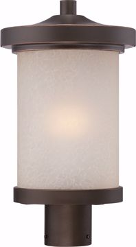 Picture of NUVO Lighting 62/644 Diego - LED Outdoor Post with Satin Amber Glass