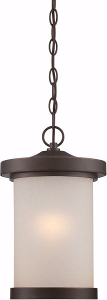 Picture of NUVO Lighting 62/645 Diego - LED Outdoor Hanging with Satin Amber Glass